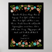 Bijbelversen stimuleren - Isaiah 46:9-10 Poster (Voorkant)