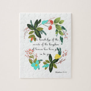 Bijbelversen stimuleren - Matthew 13:11 Legpuzzel