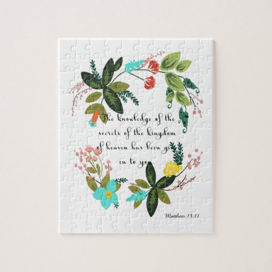 Bijbelversen stimuleren - Matthew 13:11 Legpuzzel (Verticaal)