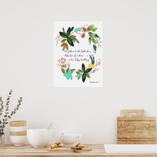 Bijbelversen stimuleren - punt 68:5 poster (Keuken)