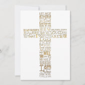 Bijbelversen van John 14 Golden Memorial Service Kaart (Voorkant)