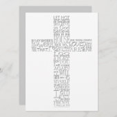 Bijbelversen van John 14 Memorial Service Kaart (Voorkant / Achterkant)