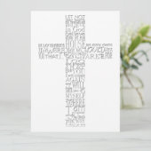 Bijbelversen van John 14 Memorial Service Kaart (Staand voorkant)