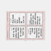 Bijbelversen voor kinderen, aanpassen fleece deken (Voorkant (Horizontaal))