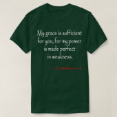 Bijbelverses 2 Corinthians T-shirt (Design voorkant)