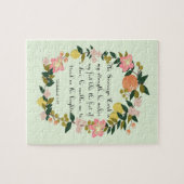 Bijbelverses Art - Habakkuk 3:19 Legpuzzel (Horizontaal)