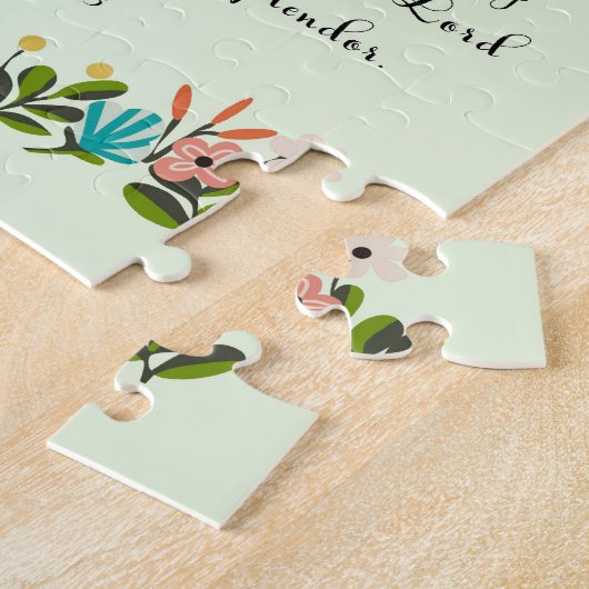 Bijbelverses Art - Isaiah 61:3 Legpuzzel (Zijkant)