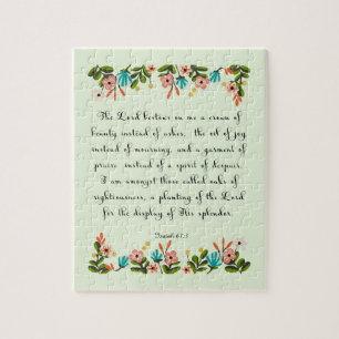 Bijbelverses Art - Isaiah 61:3 Legpuzzel