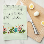 Bijbelverses Art - Isaiah 61:3 Theedoek (Quarter Fold)