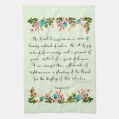 Bijbelverses Art - Isaiah 61:3 Theedoek (Verticaal)