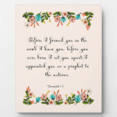 Bijbelverses Art - Jeremiah 1:5 Fotoplaat (Voorkant)