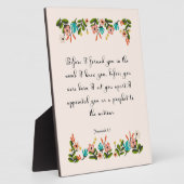 Bijbelverses Art - Jeremiah 1:5 Fotoplaat (Zijkant)