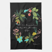 Bijbelverses Art - Matthew 5:9 Theedoek (Verticaal)