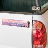 Bijbelverses Love Quote Gezegde Romans 12:21 Bumpersticker (Op Truck)