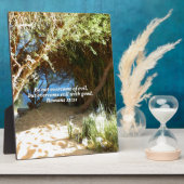 Bijbelverses Love Quote Gezegde Romans 12:21 Fotoplaat (Zijkant)