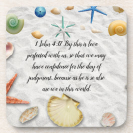 Bijbelversie 1 John 4:17 Bier Onderzetter