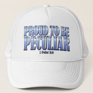 Bijbelversie: 1ste Peter 2:9 Proud om Peculiar te  Trucker Pet