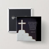 Bijbelversie 6:24 vierkante button 5,1 cm (Voorkant /achterkant)
