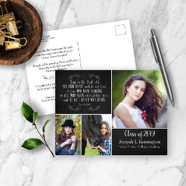 Bijbelversie Christelijk Afstuderen | Chalkboard Briefkaart