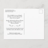 Bijbelversie Christelijk Afstuderen | Rustisch roo Briefkaart (Achterkant)