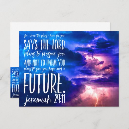 Bijbelversie Christelijke scripts Bijbelprijsopgav Briefkaart (Voorkant / Achterkant)