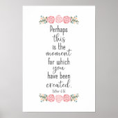 Bijbelversie - Esther 4:14 Poster (Voorkant)