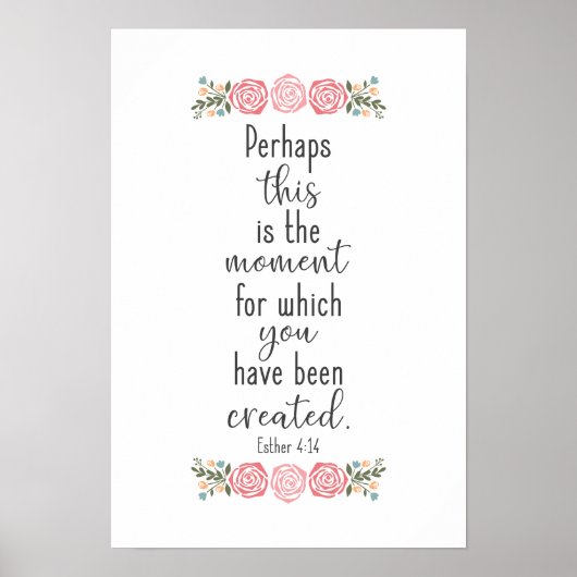 Bijbelversie - Esther 4:14 Poster (Voorkant)