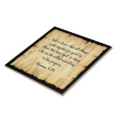 Bijbelversie - Grote keramische tegel Tegeltje (Zijkant)