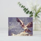 Bijbelversie: hernieuwde kracht, vleugels als adel briefkaart (Staand voorkant)