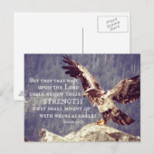 Bijbelversie: hernieuwde kracht, vleugels als adel briefkaart (Voorkant / Achterkant)