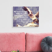 Bijbelversie: hernieuwde kracht, vleugels als adel canvas afdruk (Insitu (Woonkamer))