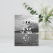 Bijbelversie: Ik ben de Manier, Waarheid, Leven Briefkaart (Staand voorkant)