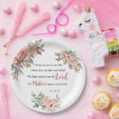 Bijbelversie: "Ik lift mijn ogen op" Papieren Bordje (Feest)