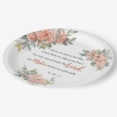 Bijbelversie: "Ik lift mijn ogen op" Papieren Bordje (Gekanteld)