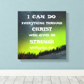 Bijbelversie Inspirerend offerte-scripts Canvas Afdruk (Insitu (Houten vloer))