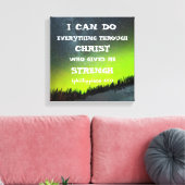 Bijbelversie Inspirerend offerte-scripts Canvas Afdruk (Insitu (Woonkamer))