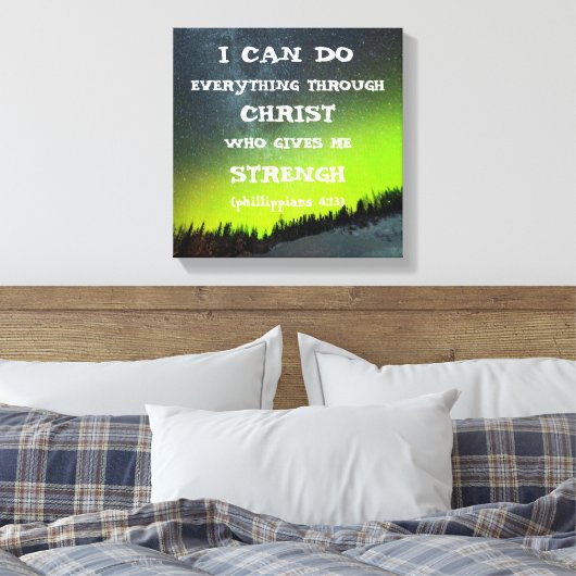 Bijbelversie Inspirerend offerte-scripts Canvas Afdruk (Insitu (Slaapkamer))