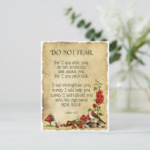 Bijbelversie, Isaiah 41:10, niet bang, Natuur art Briefkaart (Staand voorkant)