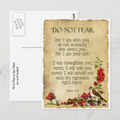Bijbelversie, Isaiah 41:10, niet bang, Natuur art Briefkaart (Voorkant / Achterkant)