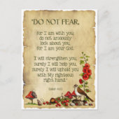 Bijbelversie, Isaiah 41:10, niet bang, Natuur art Briefkaart (Voorkant)