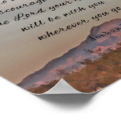 Bijbelversie, Joshua 1:9 Poster (Hoek)