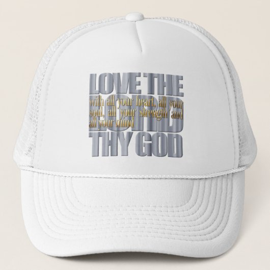 Bijbelversie: Luke 10:27 Trucker Pet (Voorkant)