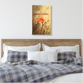 Bijbelversie: Overweeg de gelilies Canvas Afdruk (Insitu (Slaapkamer))