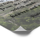 Bijbelversie, psalm 121:1-2 poster (Hoek)