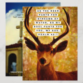 Bijbelversie - Psalm 42:1 (Voorkant / Achterkant)