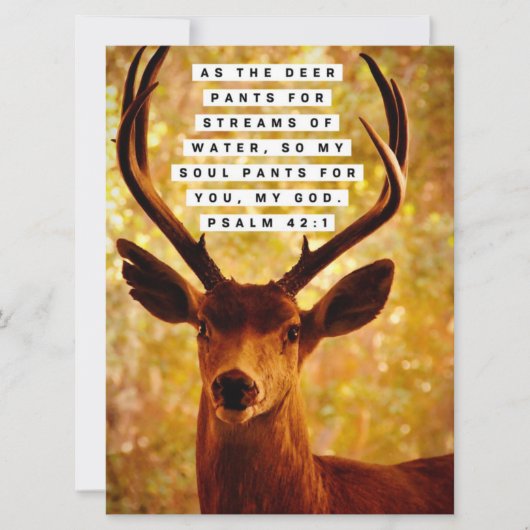 Bijbelversie - Psalm 42:1 (Voorkant)