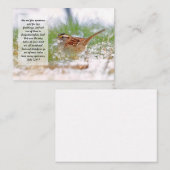Bijbelversie Scriptnotitie Kaart Sparrow KJV Notitiekaartje (Voorkant / Achterkant)