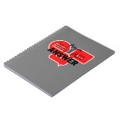 Bijbelversie-scripts met zwarte woorden notitieboek (Linkerzijde)