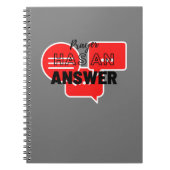 Bijbelversie-scripts met zwarte woorden notitieboek (Voorkant)