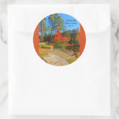 Bijbelversie van de Bijbel van de Bijbel van de Bi Ronde Sticker (Tas)